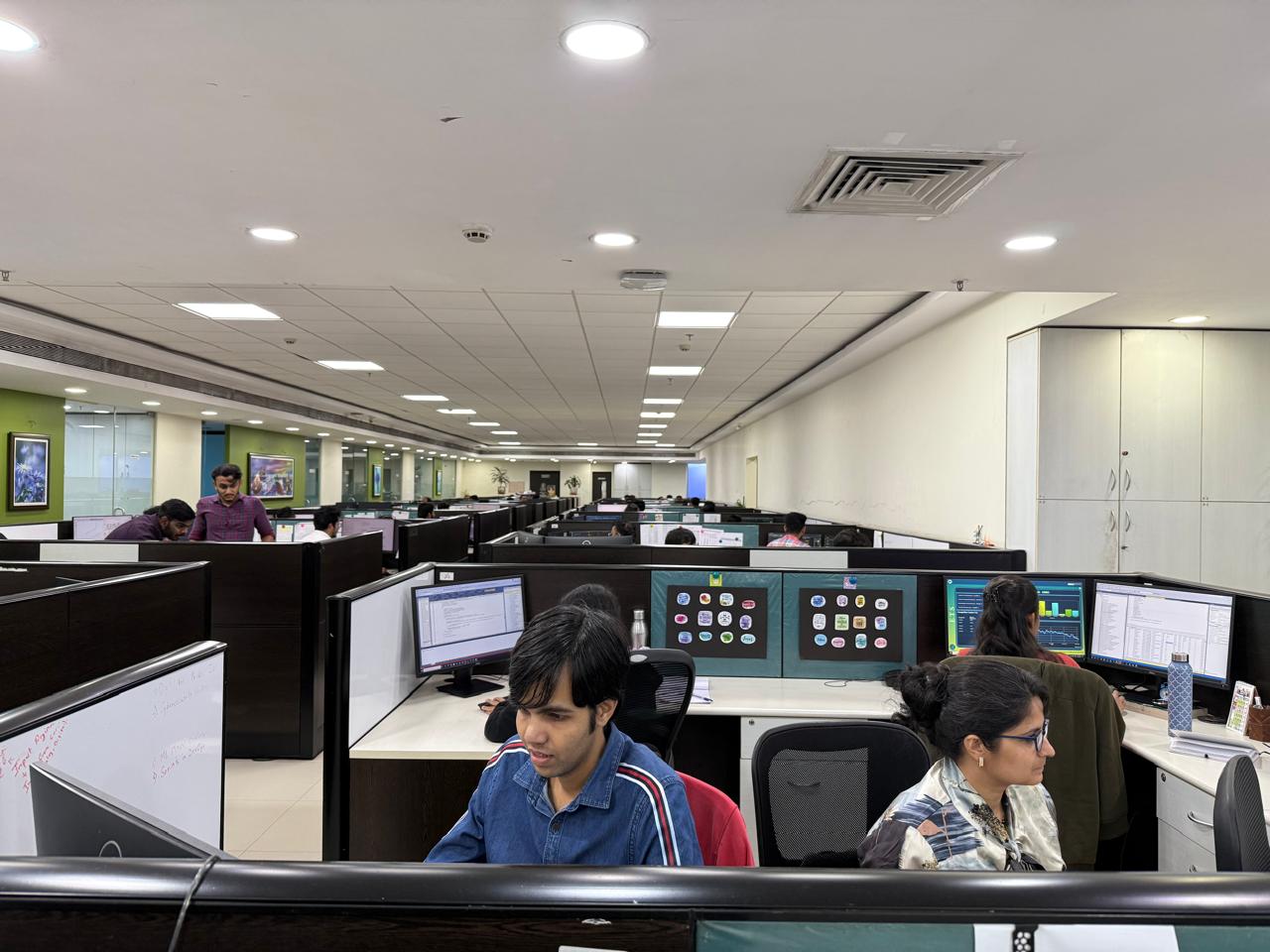 Engineers preparing structural layouts in 3D software