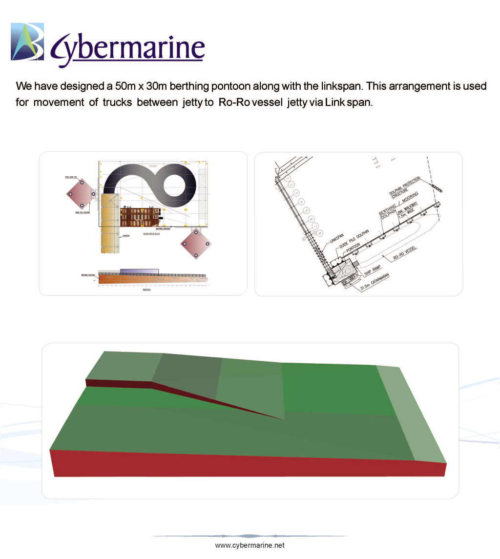 Berthing Pontoons with Linkspan